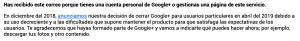 Cierra Google+
